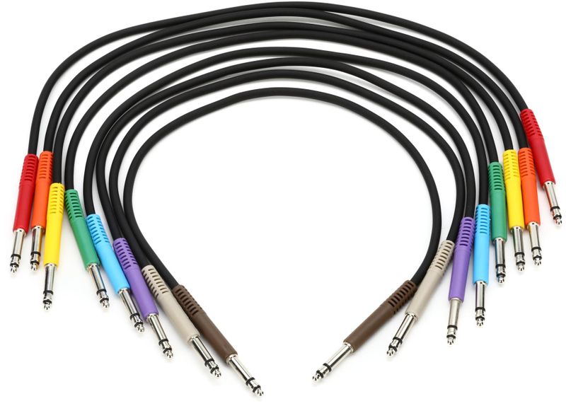 Hosa Balanced Patch Cables TT TRS to Same