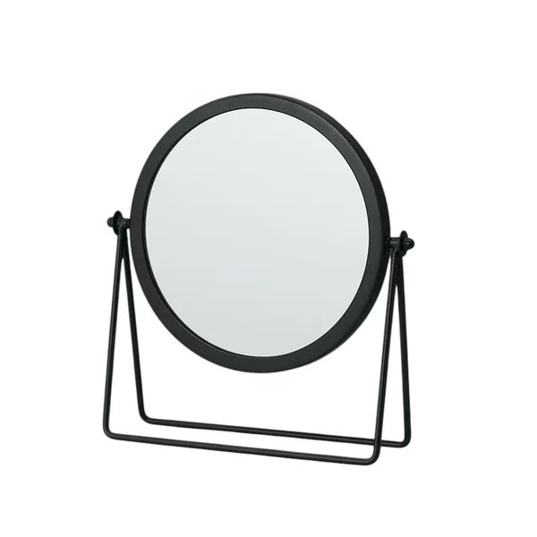 360 Degree Rotation Glass Vanity Mirror Tabletop Cosmetic Makeup Mirror