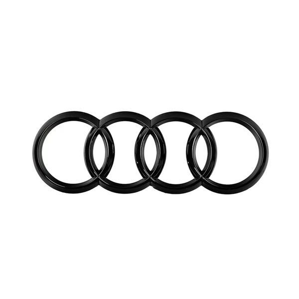 Audi 4 Rings Rear Badge Cover-Glossy Black(4RC-AG-186-GBK)
