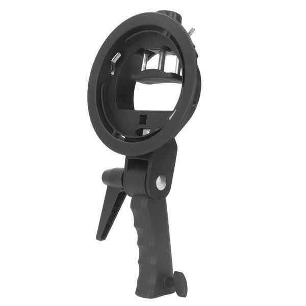 Handheld S-bracket, Compatible with Speedlight Flash Snoot Softbox