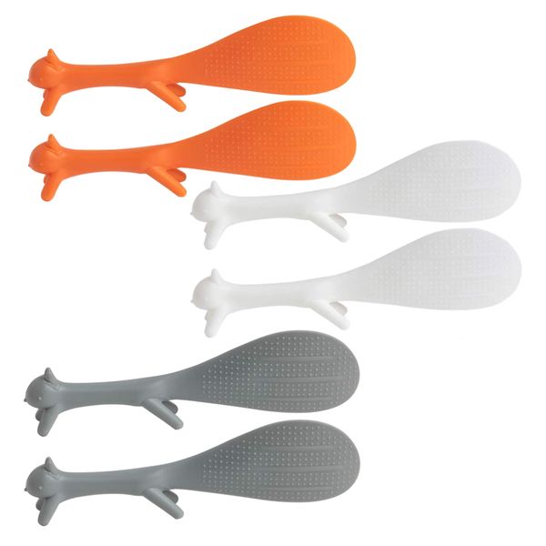 Home Multifunctional Squirrel Shaped Food Serving Spoon Set of 6 (8cm)