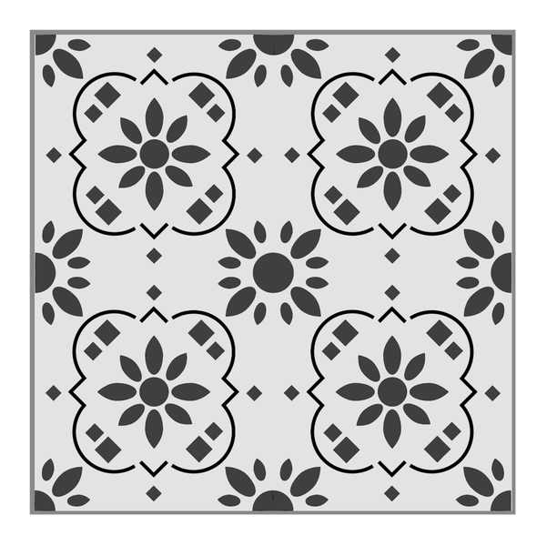 Beautiful Tile Pattern Stencil 4 (40cm)