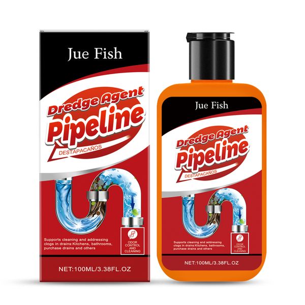 Drain Clog Remover Dissolve Hair Grease Eliminate Odour Shower Kitchen Sink