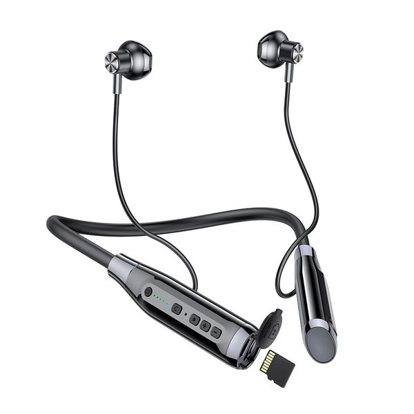Wireless Sport Headphone Neck-mounted - Black