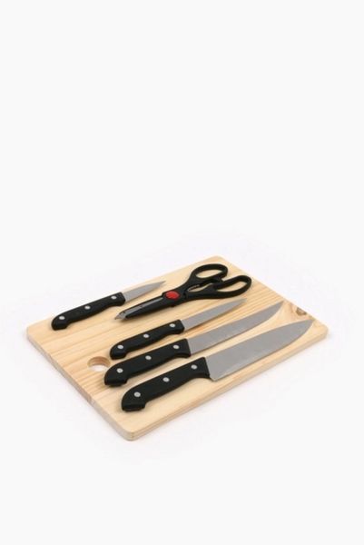 Knife On Board Set - 5 Piece