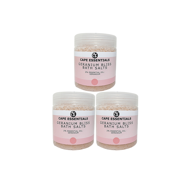 Cape Essentials - Geranium Bliss - Bath Salts Set