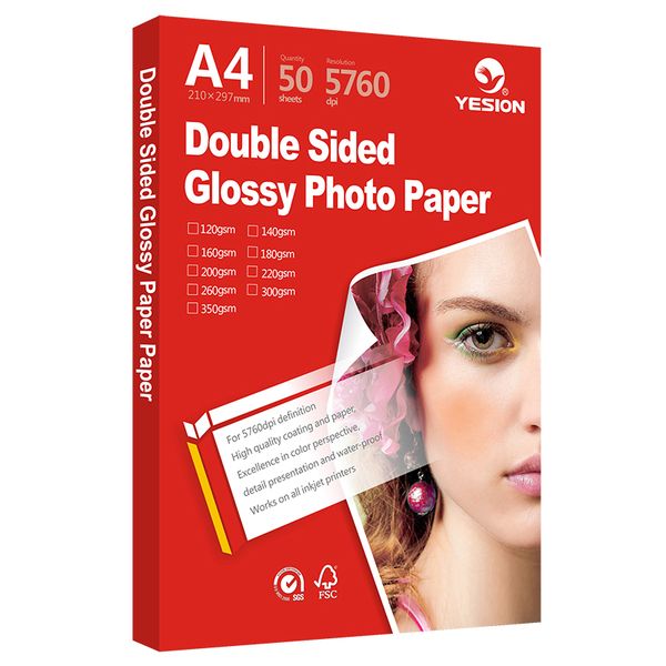 A4 Double Sided Glossy Photo Paper - 50 sheets - 200gsm