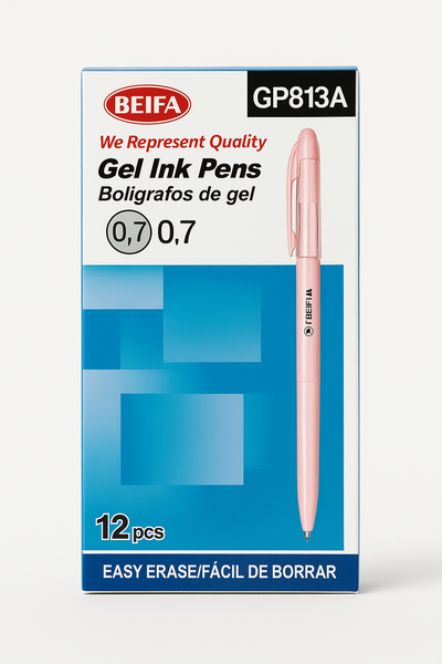 Gel Ink Pens (0.7mm, Pastel Series) -12 Boxes