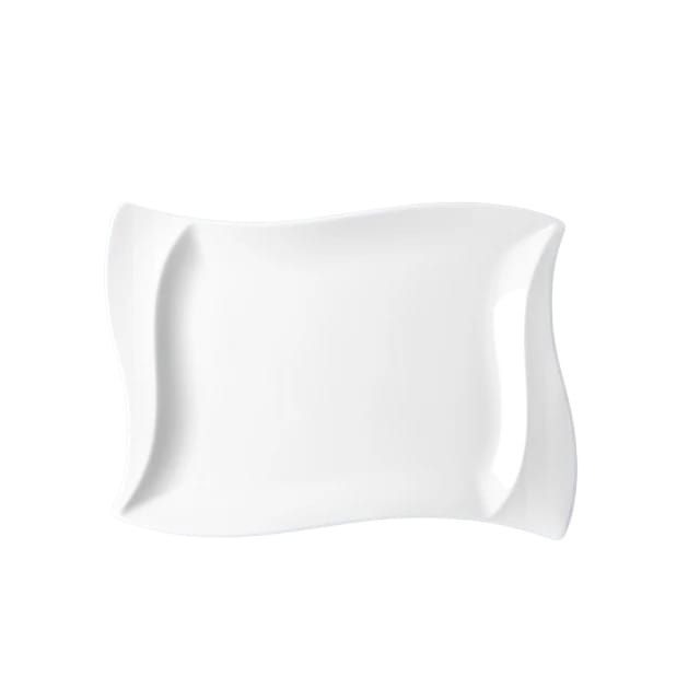 White Ceramic Rectangular Serving Dinnerware Plate | Shop Today. Get it ...