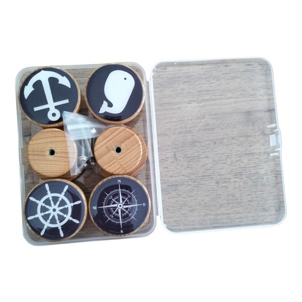 Boho style Nautical themed Wooden Furniture Handles