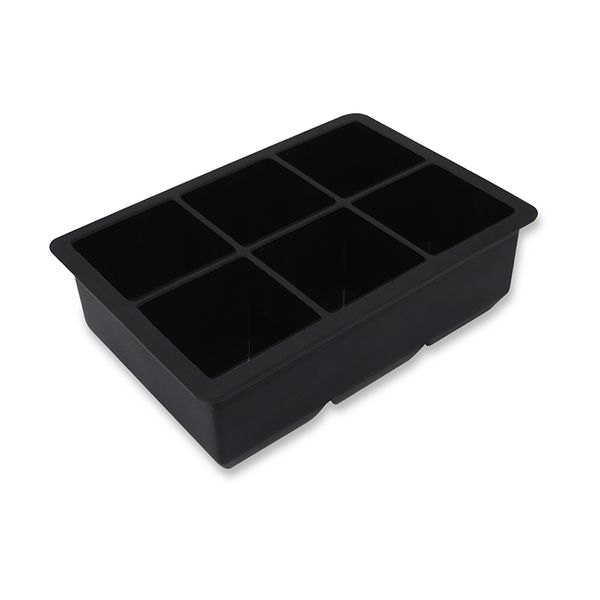 Large Silicone Ice Block Cube Tray Mould - 6 Cubes