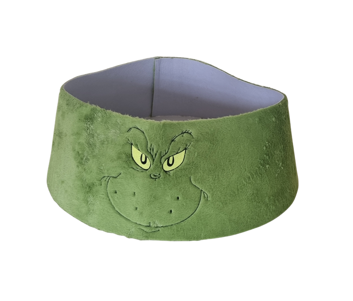Fuzzy Green Christmas Tree Collar