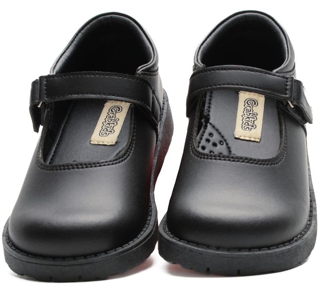 Crabkids Classic Black Mary Jane School Shoes