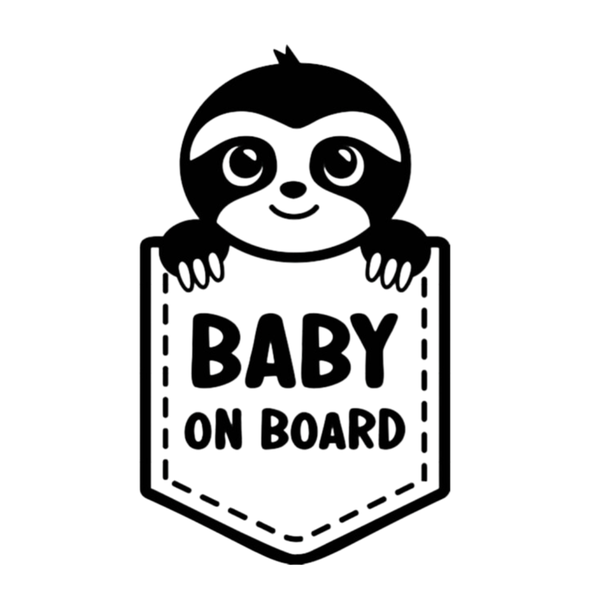 White Decal - Sloth - Boy image