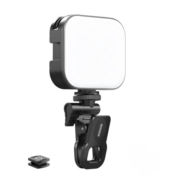 Redisson Portable Clip on LED Video Light/Phone Laptop Webcam/with 2000mAh