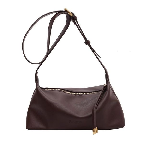 Fashionable retro dumpling bag, niche texture single shoulder crossbody bag