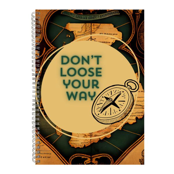 Your way A4 Notebook Spiral and Lined Travel Graphic Notepad Present 103