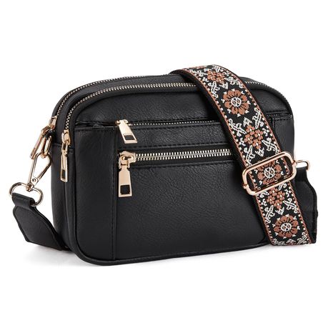 Small Crossbody Bag for Women with Wide Strap and Multi Pockets Image