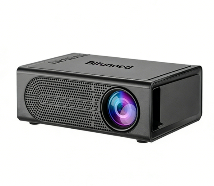 Bltunoed Portable Video Projector, 1080p HD, Black