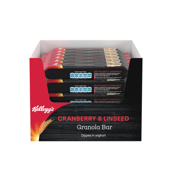 Kellogg's Granola Bar Cranberry &amp; Linseed 30 x 36g
