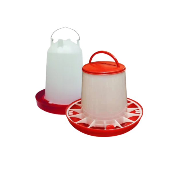 15L Poultry Waterer &amp; 12kg Poultry Feeder Set
