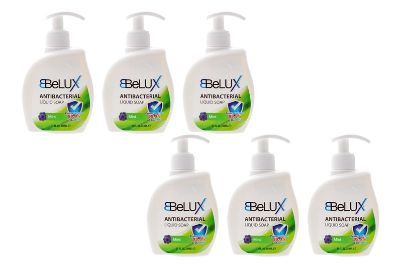 Anti- Bacterial Liquid Soap Mint Bundle - 354ml x 6 Bottles