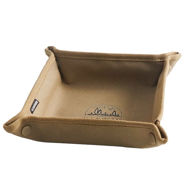 Portable Folding Square Storage Tray for Camping