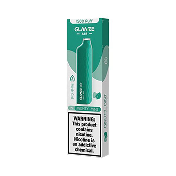 Glamee Air 1500puffs Disposable Vape 50mg - Mighty Mint