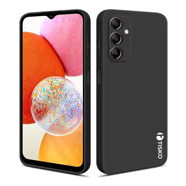 TISKO TPU Liquid Silicone Phone Cover Case Compatible With Samsung Galaxy A16 - Black