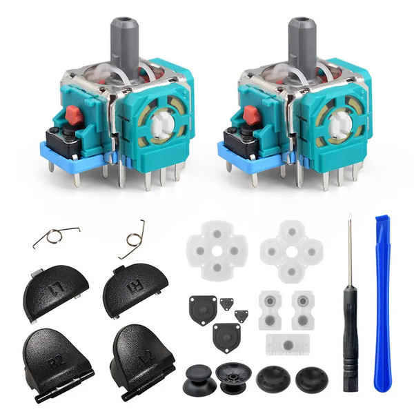 23 Pack PS5 Joystick Repair Parts Kit Ps4 Handle Rocker Mushroom Head