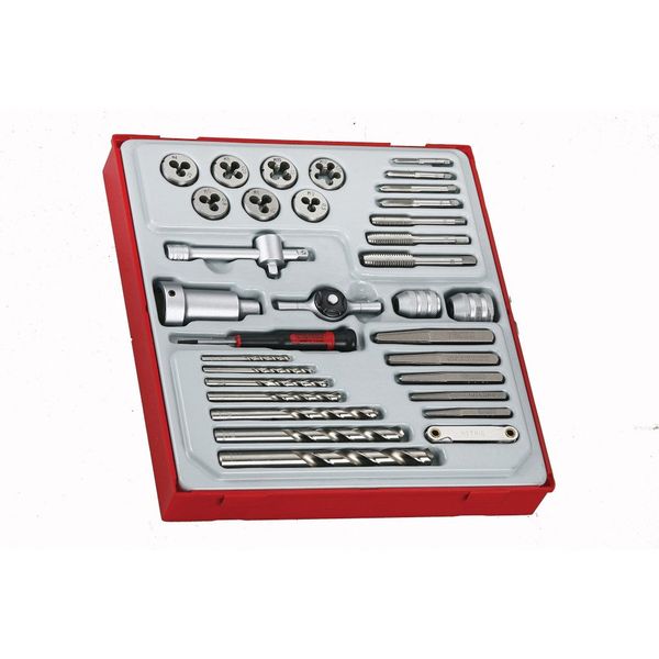 TengTools - Tap &amp; Die Tray, 34 Piece - TTDTD34