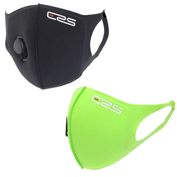 Second Wave ERS Sponge Mask Combo With Removable Filter - Black And Green