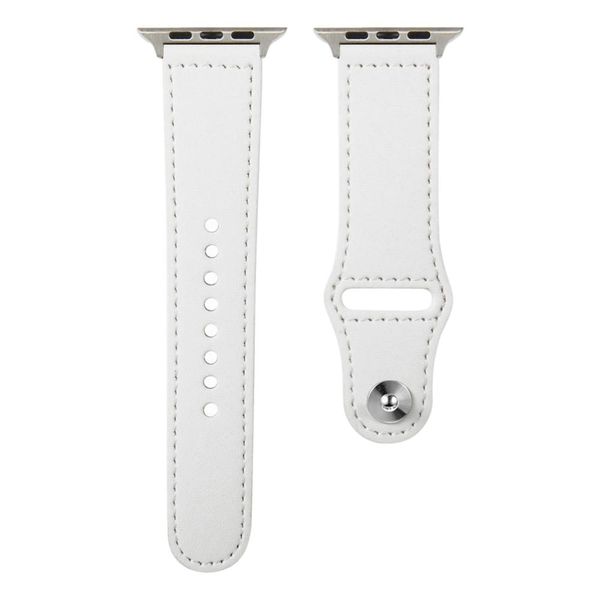 Leather Band for Apple Watch - 38mm/40mm/41mm - White