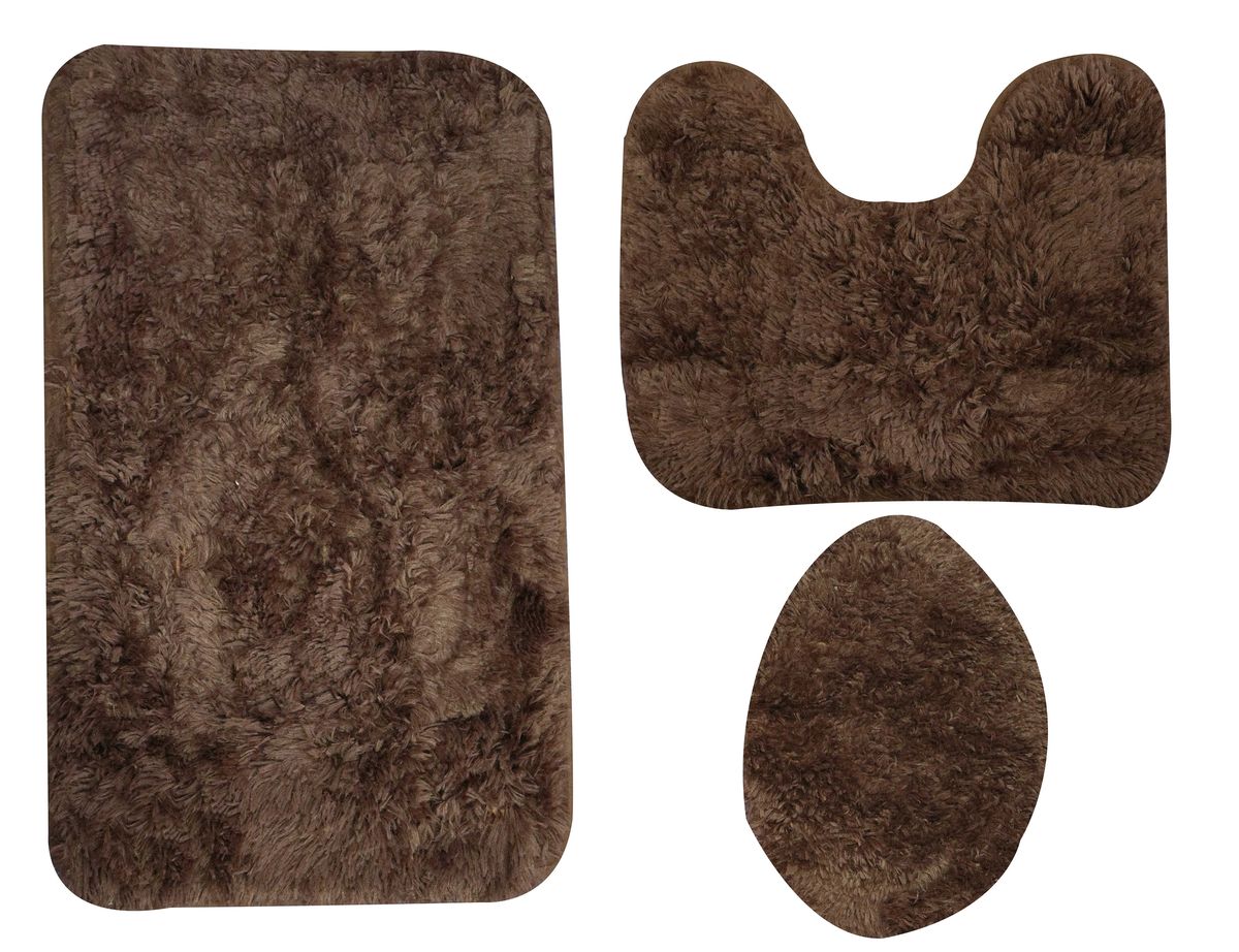 3 Piece Fluffy Toilet Seat Cover & Bathroom Mats Set Shop Today. Get it Tomorrow!