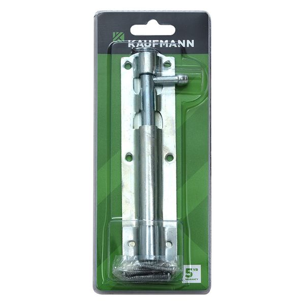 Kaufmann Barrel Bolt 150mm Galv