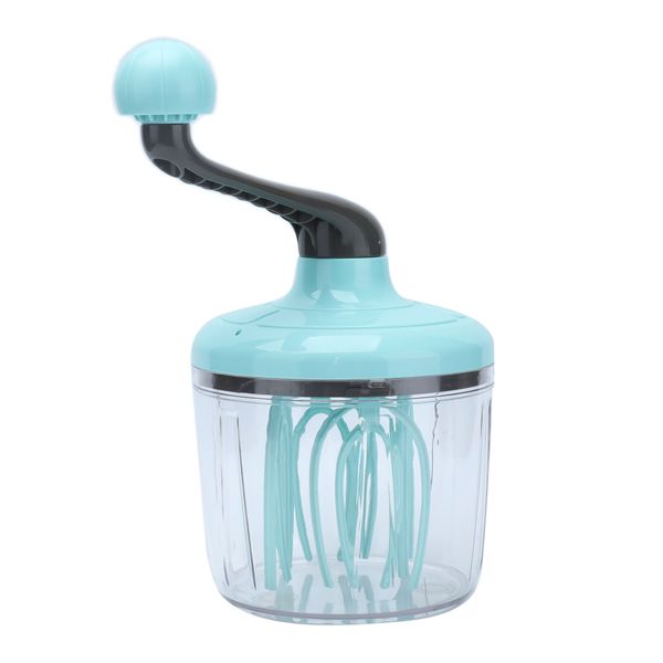 Hand Mixer Handheld Egg Beater with Detachable Handle Cream Whisk Green