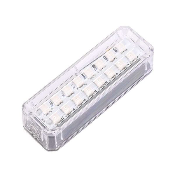 Solar Car/Motorcycle Warning Flashlight - Rainbow Coloured lights