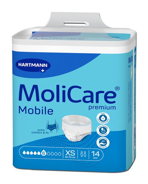 Molicare Premium Mobile 6 Drop - Extra Small 14's