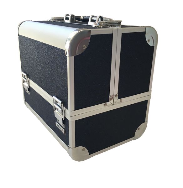 Aluminium Storage Cosmetics Makeup Case Shiny