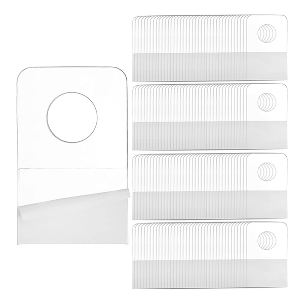 Self Adhesive Hanging Tabs, 1x1-1/2 Inch Round Hole Tag Hooks- 1000Piece