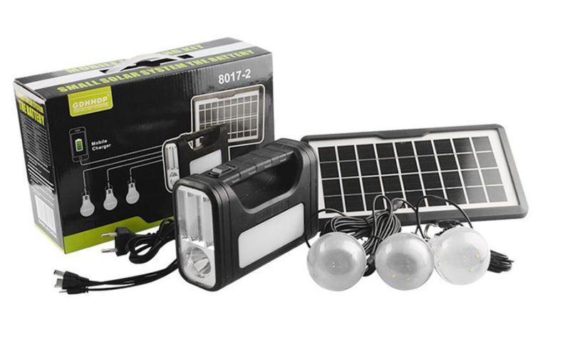 FA-GD-8017-2 Solar Powered Lighting System With 3 LED Bulbs