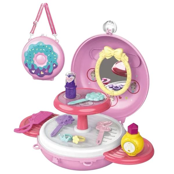Kids Portable Makeup Vanity Play Set - 23 piece