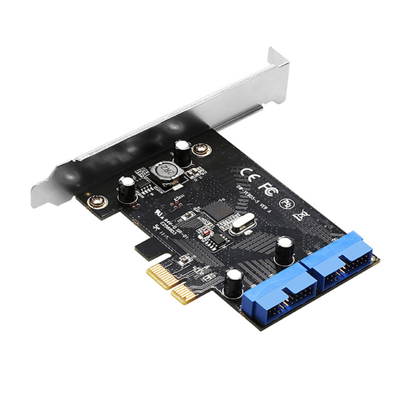 Pci Express Usb 3.0 19 Pin Expansion Card Pcie 1 x To 2 Ports Usb