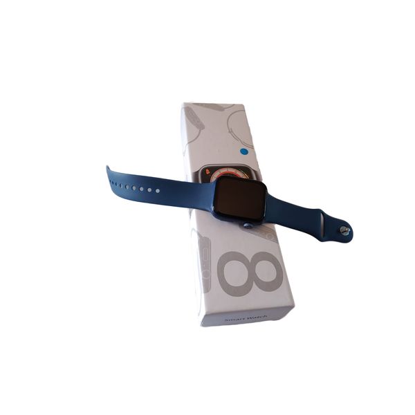 Stylish Blue-Strap Smartwatch