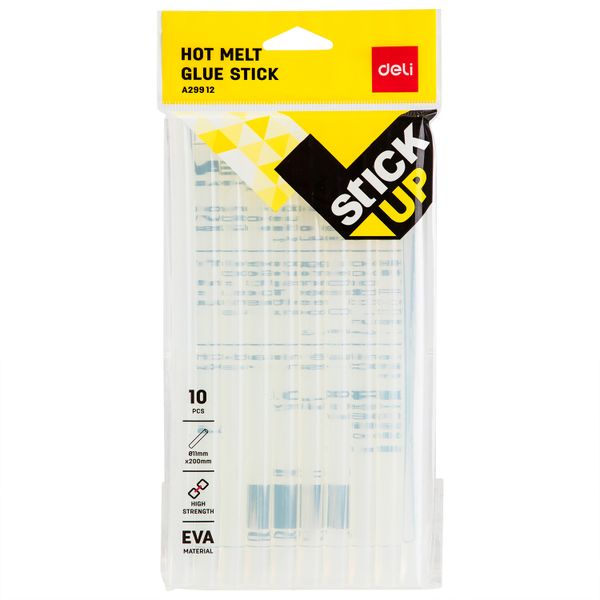 Deli Hot Melt Glue Stick 11mmx200mm 10 pcs