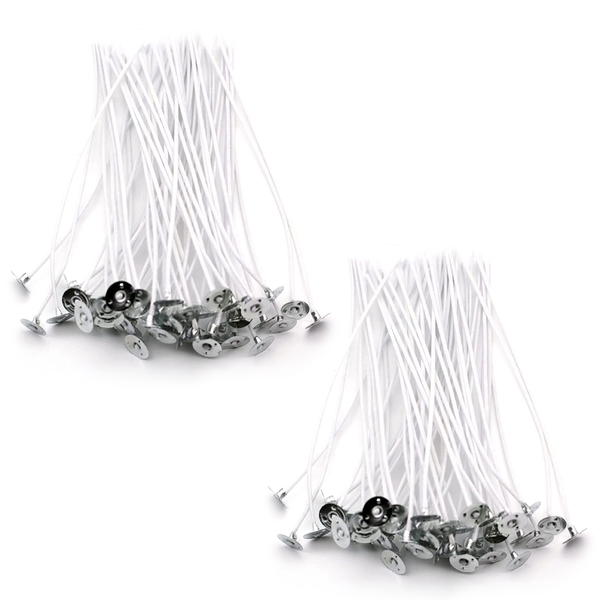 Candle Wicks Tabbed Waxed - 60 Pieces