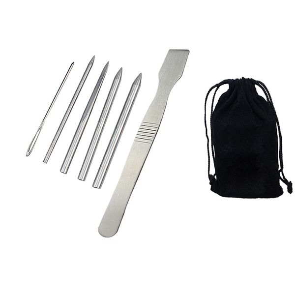6 Pieces Stainless Steel Umbrella Rope Knitting Tool