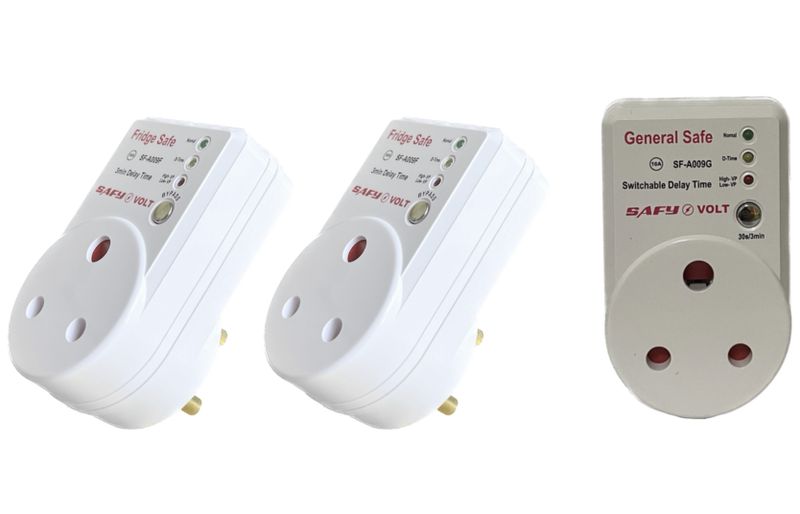 2 X Fridge Surge Protecter Plug Combo and 1 X General Surge Protecter Plug