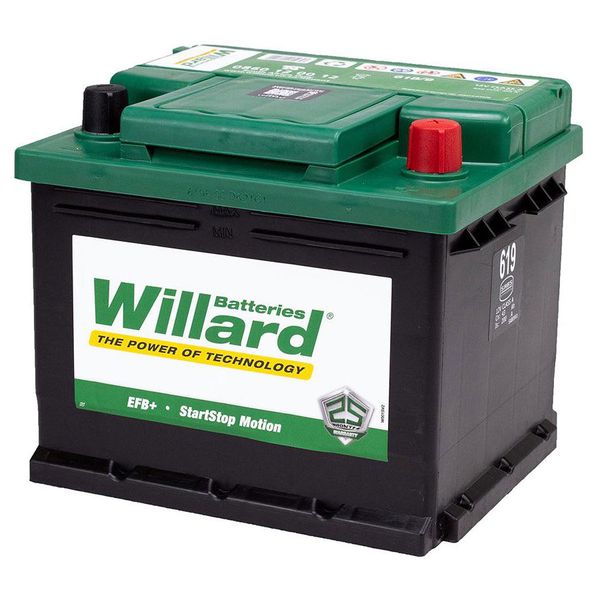 Willard 12V 43Ah Vehicle Car Battery - Size 619