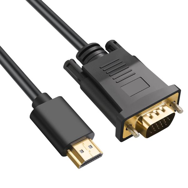 HDMI to VGA Gold Plated 1080P@60Hz Video Converter Cable for Projector 1.5M